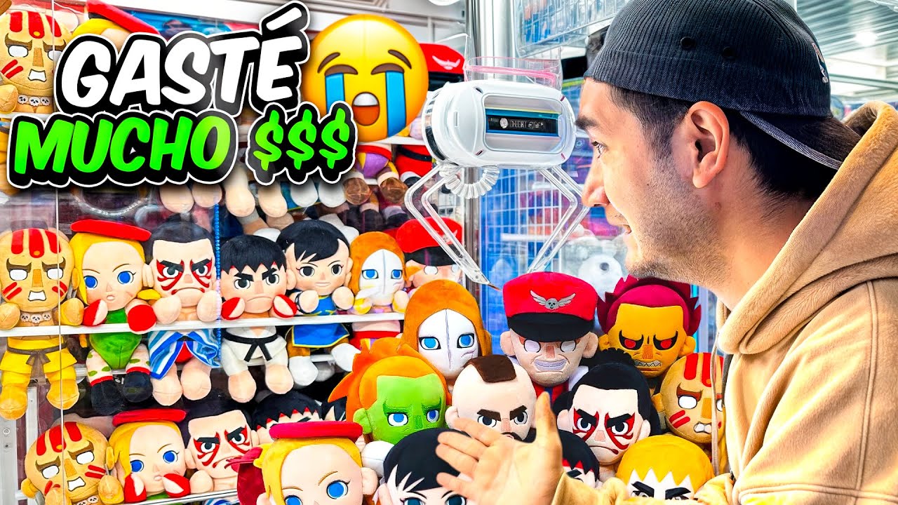 ¿Imposible? Intenté sacar TODA la colección de Street Fighter de una máquina de garra
