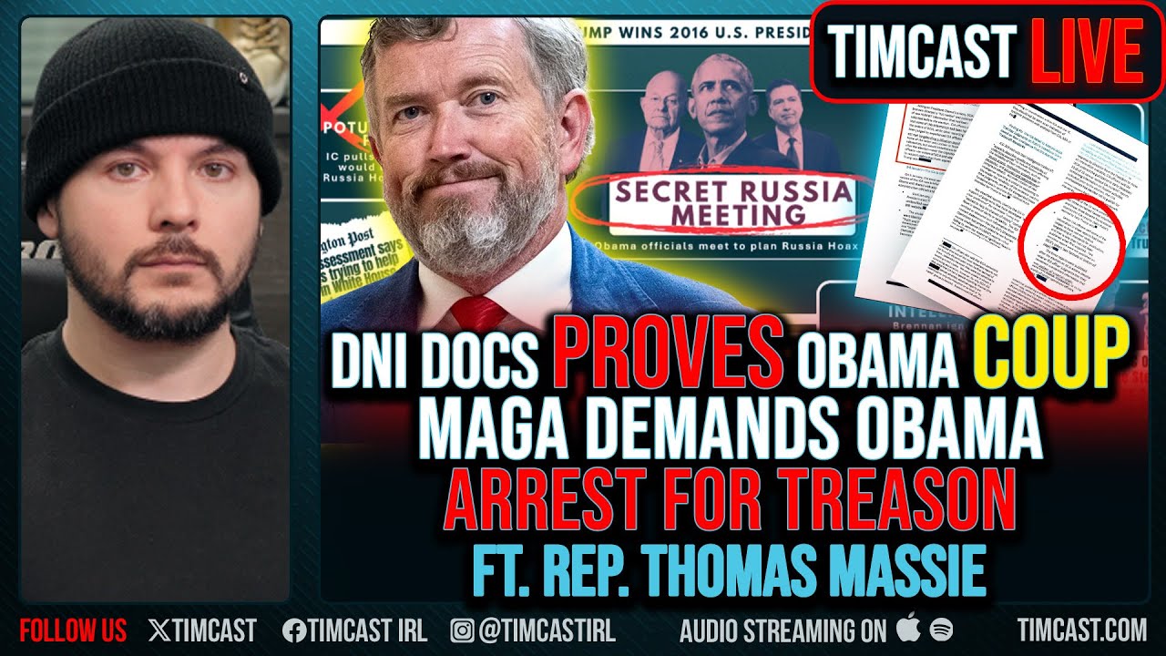 DNI Documents PROVES Obama COUP, MAGA Demands Obama ARREST For TREASON ft. Thomas Massie - YouTube
