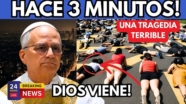 Mira lo que acaba de ocurrir. Dios ha enviado una tragedia terrible. ¡Él viene!