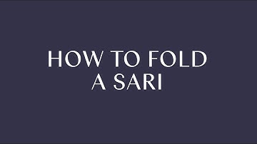 The KonMari Fold | Sari