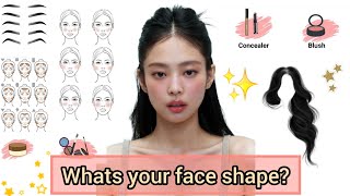 🌷hair styles and makeup tips for your face shape🌷
