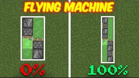How to Make Working 2 ways Flying Machine in MCPE bedrock 1.21+ 💥 | 100% Working Machine 🔥 Tutorial