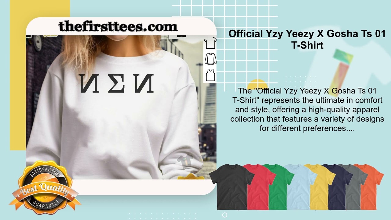 Official Yzy Yeezy X Gosha Ts 01 T-Shirt - Thefirsttees