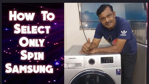 Samsung Washer Secrets: How to Easily Select Spin Only Mode!