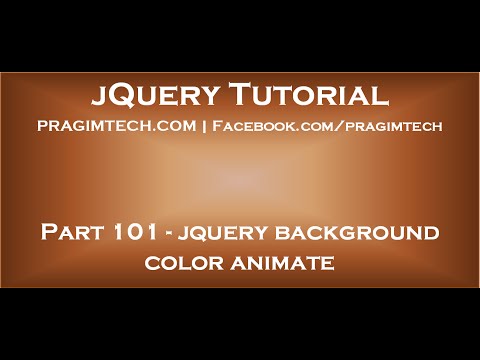 jquery background color animate - YouTube