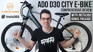 ADO D30 City E-Bike Comprehensive Review (Including Insta360 Package)