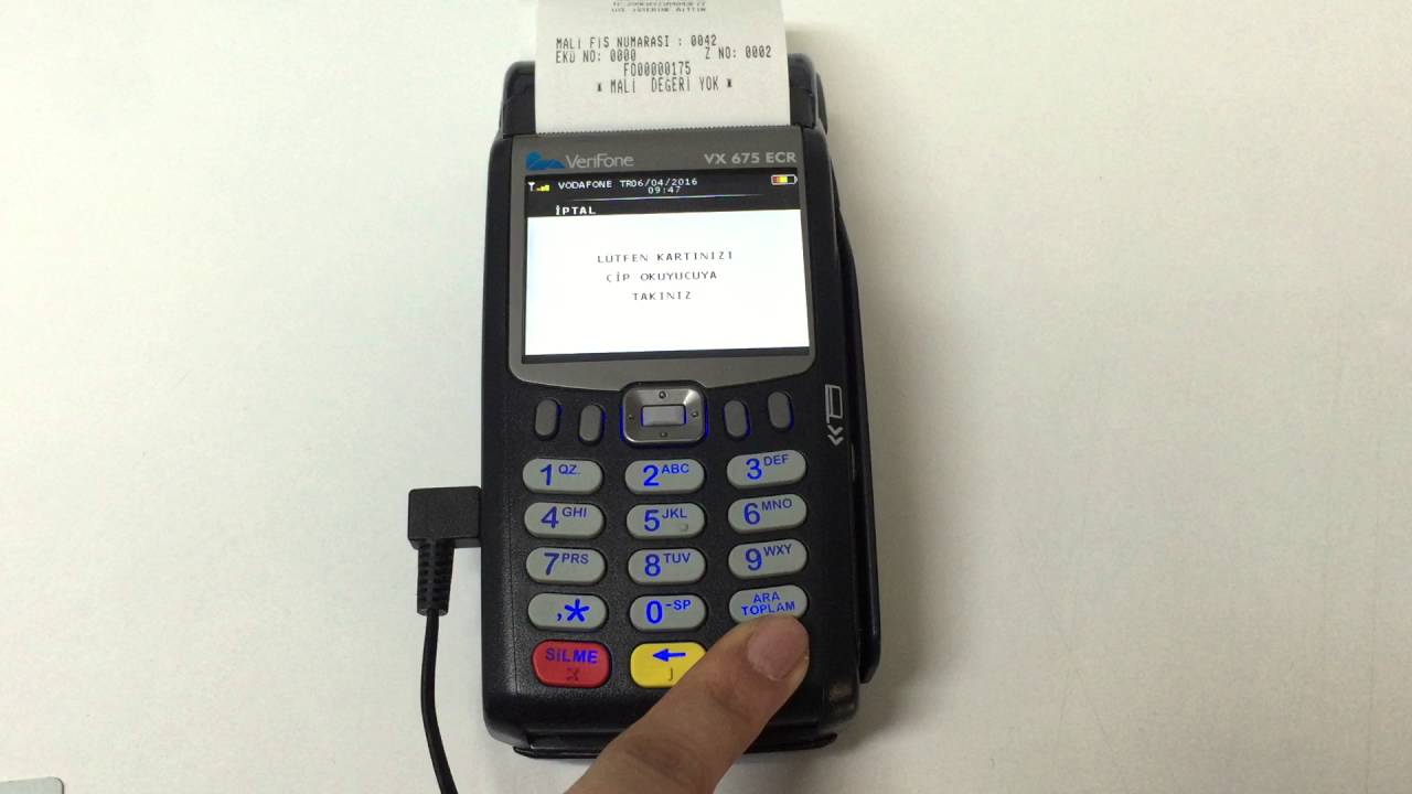 Verifone vx 675 mail order nasıl yapılır