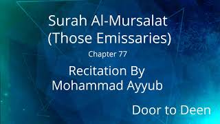Surah Al-Mursalat (Those Emissaries) Mohammad Ayyub  Quran Recitation