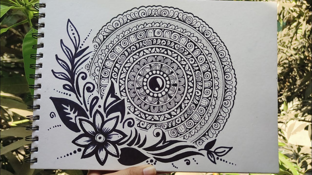 How to draw Mandala Art Asthetic | Mesmerizing Mandala Drawing