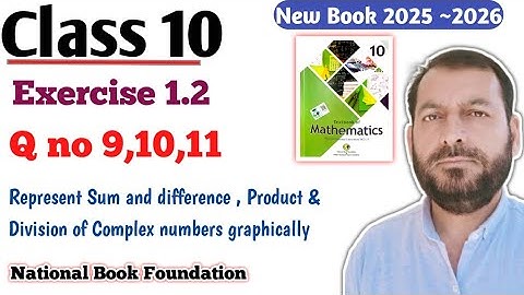 Class 10 Exercise 1.2  NBF Maths Ex 1.2 | Represent Sum and difference Complex numbers graphically