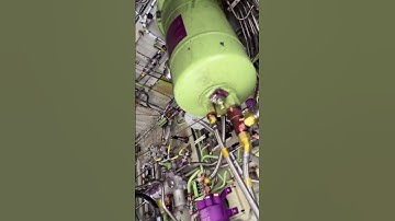 Inside the wheel well of a Boeing 737 MAX
