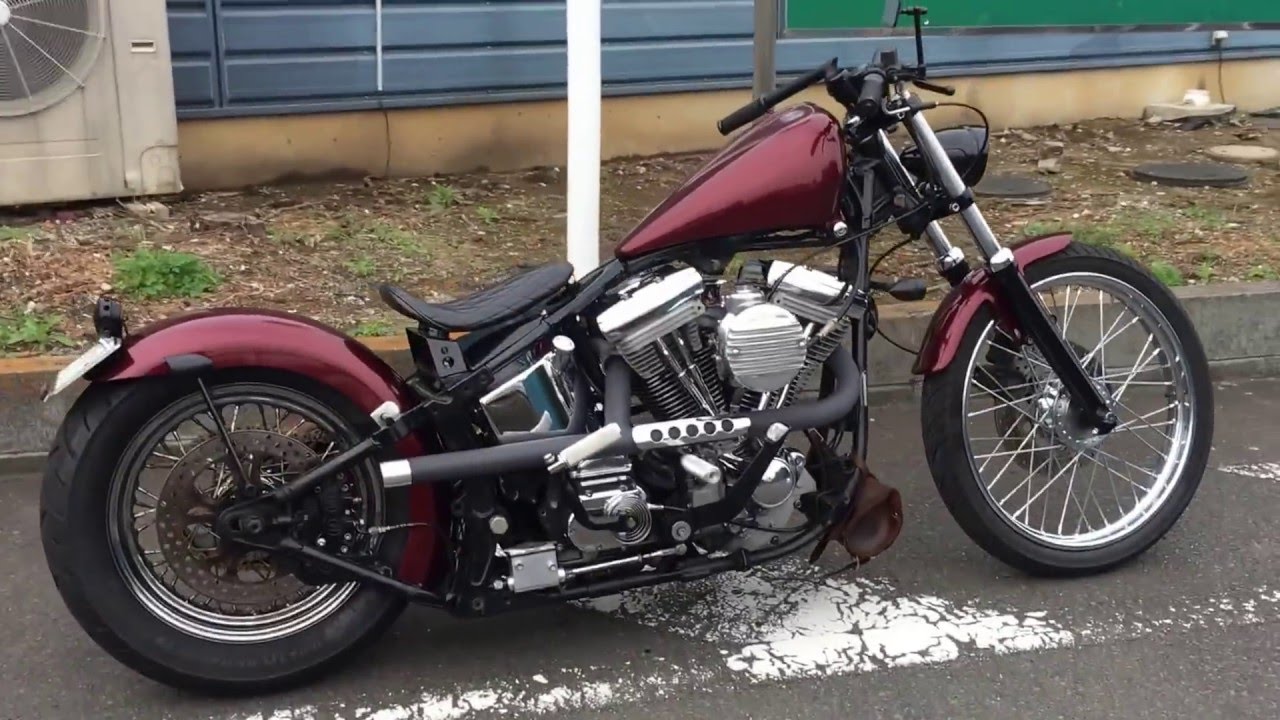  HARLEY DAVIDSON EVO JOCKEY 92 FXSTC Softail Custom YouTube