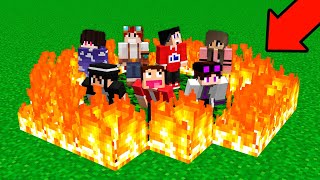 O ÚLTIMO A SAIR DO CÍRCULO DE FOGO GANHA NO MINECRAFT