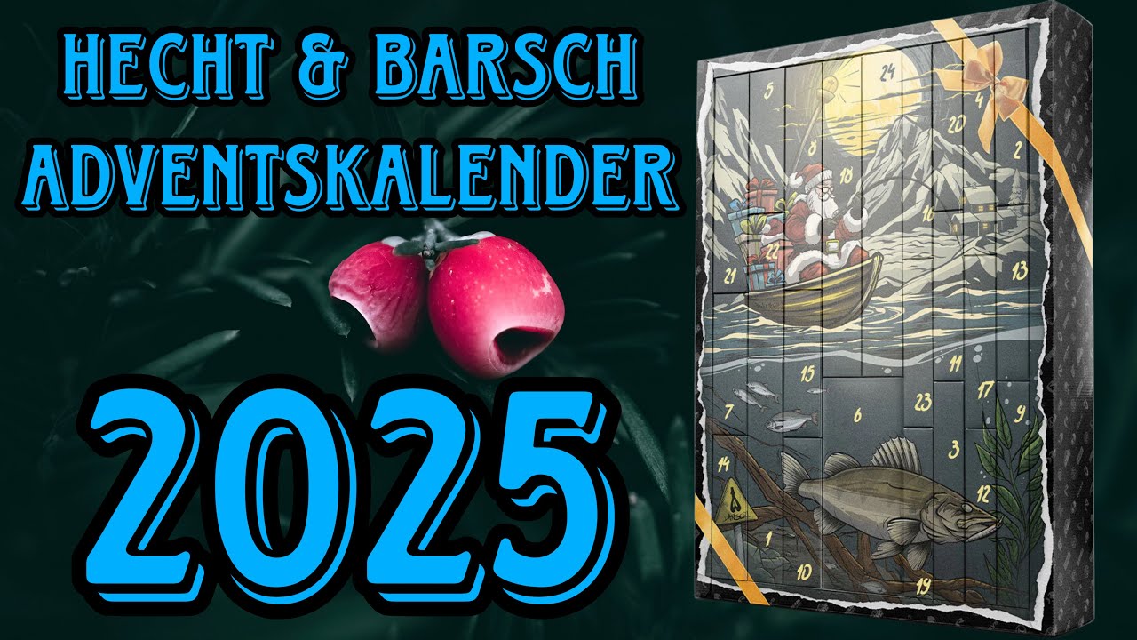 MF Mega Fishing Deluxe Raubfisch-Adventskalender – 24 Überraschungen Mit Marken-Ködern, Wobblern, Spinnern & Zubehör – Perfektes Geschenk Für Angler