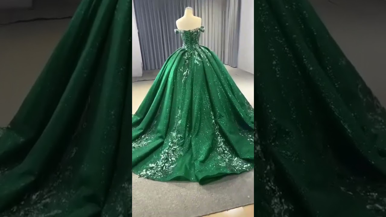 Vintage / Retro High-end Dark Green Handmade Beading Rhinestone Sequins Prom Dresses