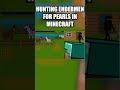 Hunting endermen for pearls in Minecraft... #minecraft #shorts