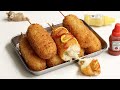 바삭 촉촉한 감자치즈 핫도그 만들기 Potato corn cheese dog recipe