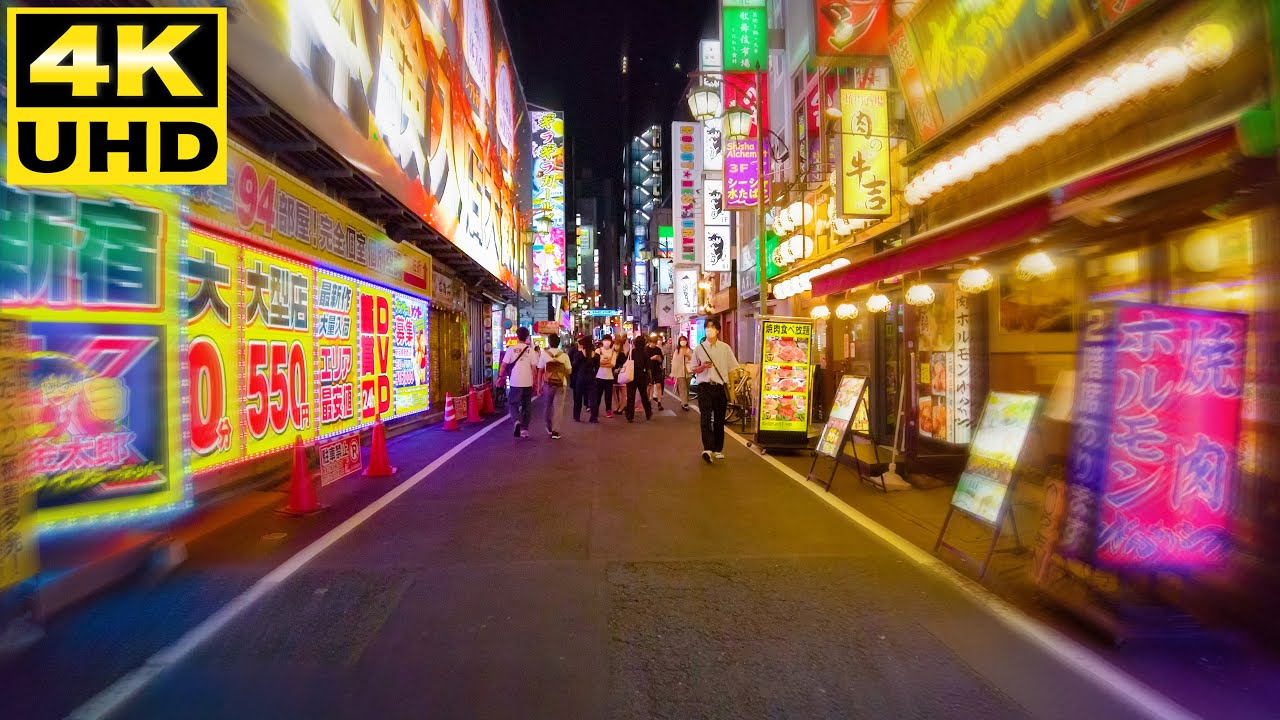 Bike Cycling in Tokyo Night POV 4K 東京自転車サイクリング 新宿→代官山 - Japan Tourism #ASMR