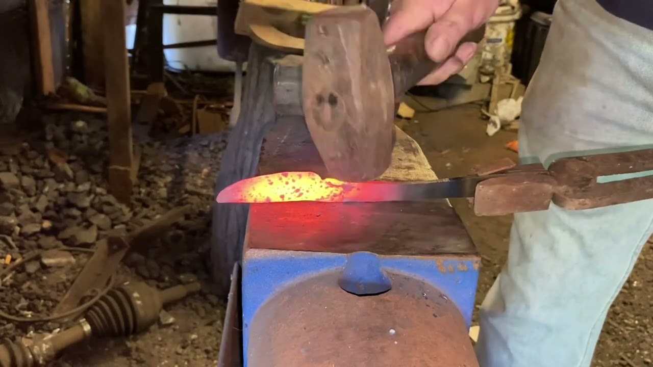 Hand Forging A Cowboy Friction Folding Knife