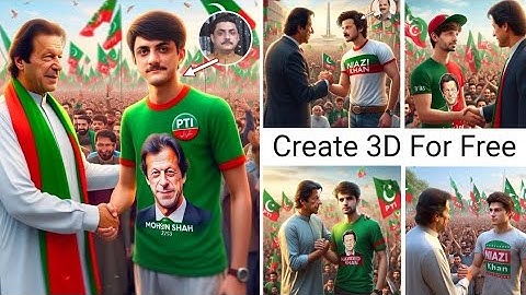 How To Create Imran Khan PTI 3D Social Media Images |Bing Ai Tutorial.