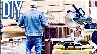 DIY Rustic Scrapwood Table & Kayak Storage   Funny Janky DIY vlog 2020