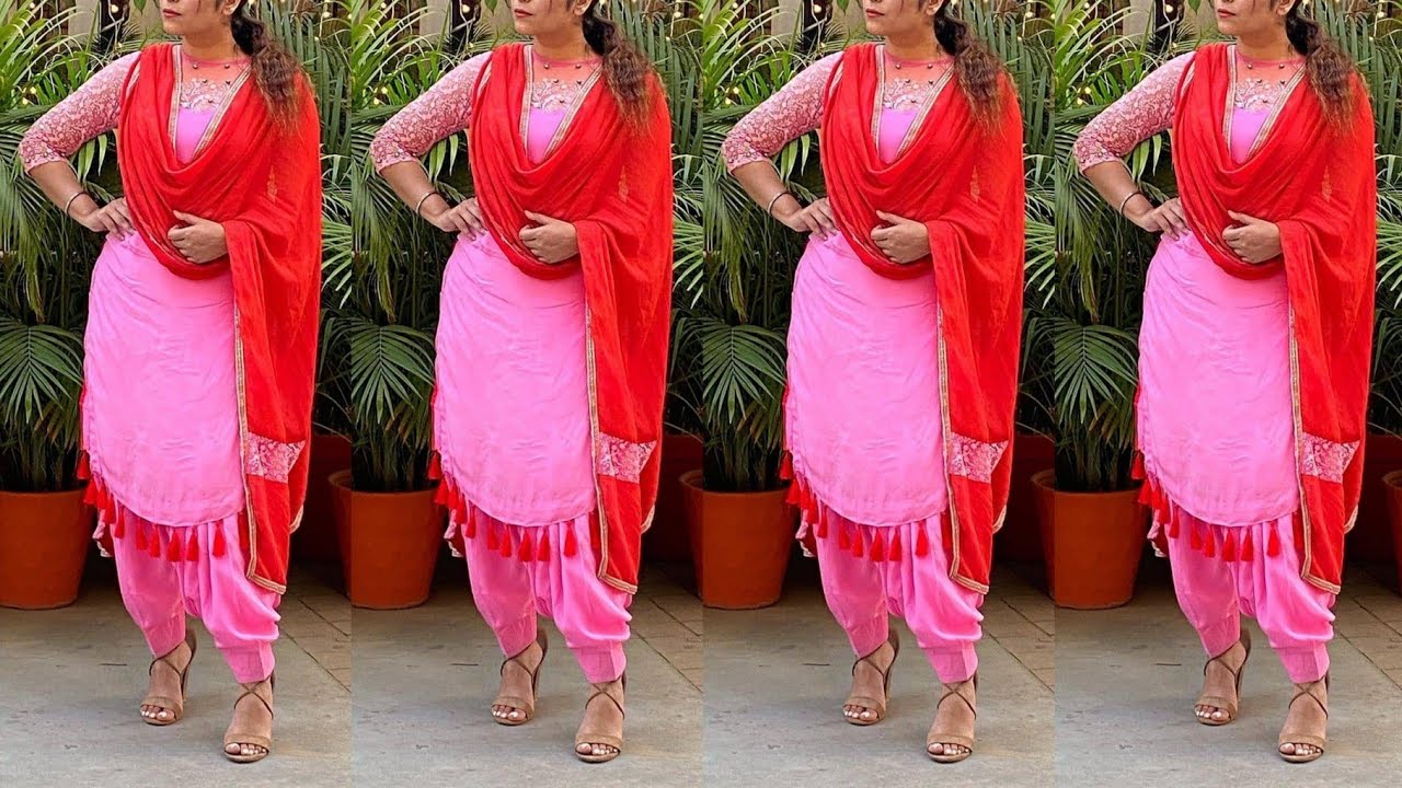 Anarkali Suits : Pink georgette plain long anarkali suit ...