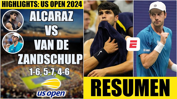 ¡SORPRESA! Carlos Alcaraz, ELIMINADO del US Open a manos de van de Zandschulp | Resumen | Highlights