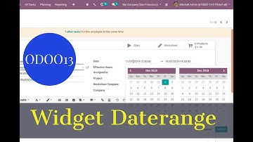 Widget DateRange In Odoo13