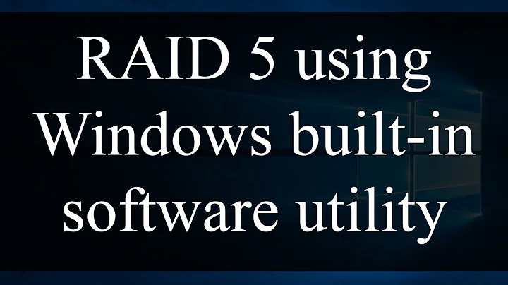 How to setup RAID 5 in Windows using built-in utility - Windows Server 2019 / 2022