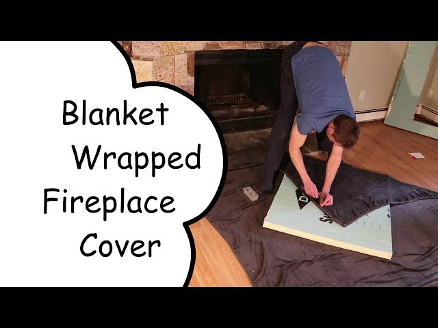 Fireplace Cover Blanket, Magnetic Fireplace Draft Stopper Blocker Fireplace Covers Indoor for Insulation, Heat Loss, Energy Saver 39 W x 32 H
