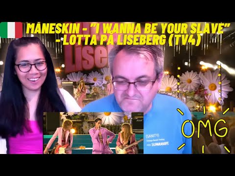 Nielsenstv Reacts To Måneskin - I Wanna Be Your Slave - Lotta På Liseberg