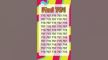 Check observation skill 150: only 7% people can find the number in 5 sec #shorts #spotthedifference