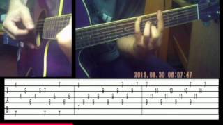 beethoven - moonlight sonata - how to play on guitar, lesson