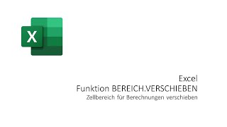 Excel Funktion BEREICH.VERSCHIEBEN