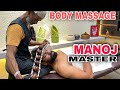MANOJ MASTER HEAD AND BODY MASSAGE WITH AMAZING WOODEN TOOL ASMR # INDIAN BARBER