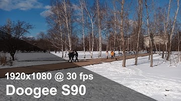 Doogee S90 - Full HD (1080p) camera video sample