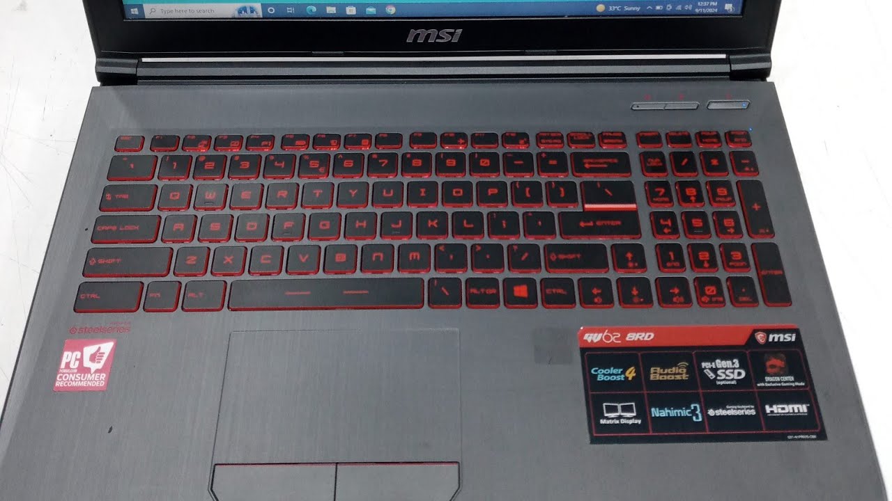 MSI GV62 8RD Gaming Laptop Core i5 8th Gen Full Review #gv628rd 