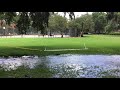 Water floods from manhole in Forsyth Park