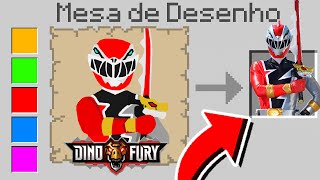 Tudo que eu DESENHO dos POWER RANGERS APARECE no Minecraft! ‹‹ P3DRU ››