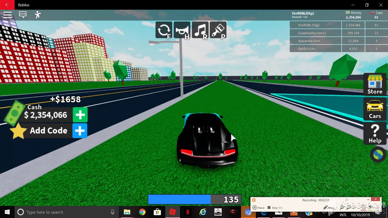 Bugatti Chiron Roblox Vehicle Tycoon Youtube - roblox car tycoon videos 9tubetv