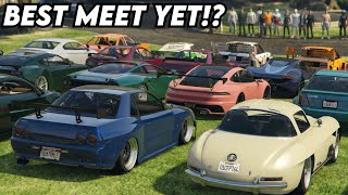 We Brought The TOP 1% of Our Crew To This Car Meet? - GTA Online