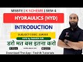 Introduction to Hydraulics Diploma 4th Sem | HYD I MSBTE | K Scheme | Toshib Tutorials