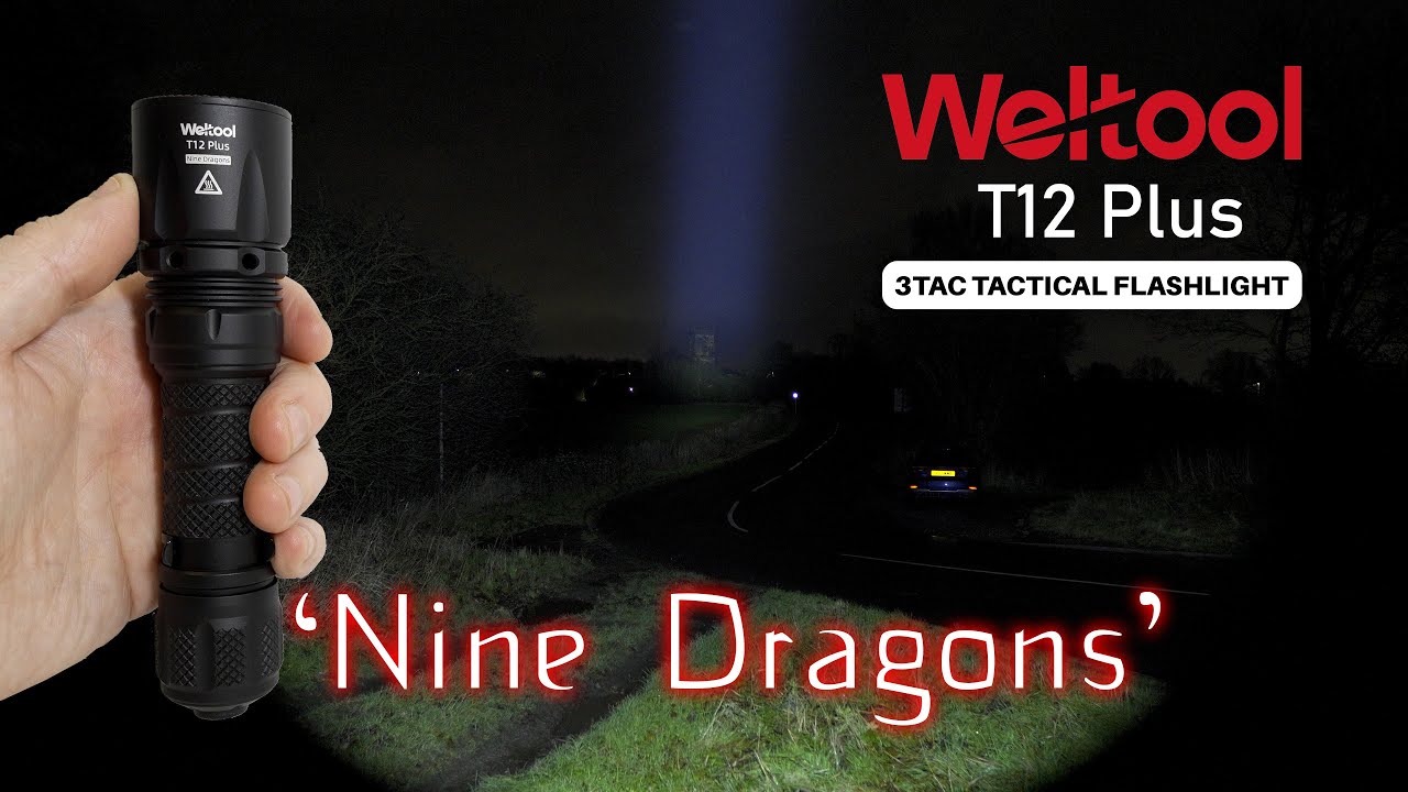 Weltool T12 Plus 'Nine Dragons' - Tactical flashlight - 750m