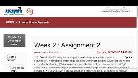 💥WEEK 2💥 🔥INTRODUCTION TO RESEARCH ASSIGNMENT ANSWER🔥