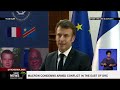 Macron condemns armed conflict in the east of DRC