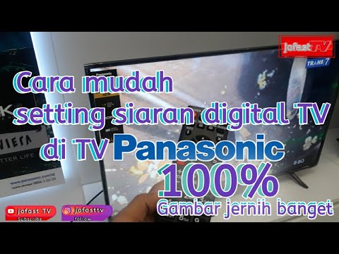 Cara mencari siaran digital tv panasonic | panasonic TH 43H410G | Gambar lebih bagus | #jofasttv28