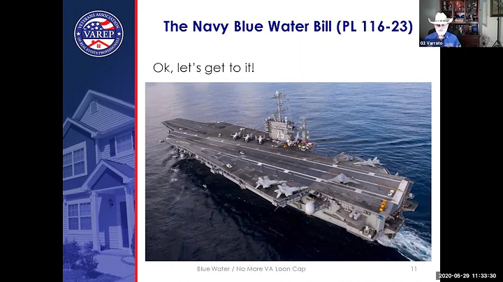 VA Blue Water Bill and the VA loan