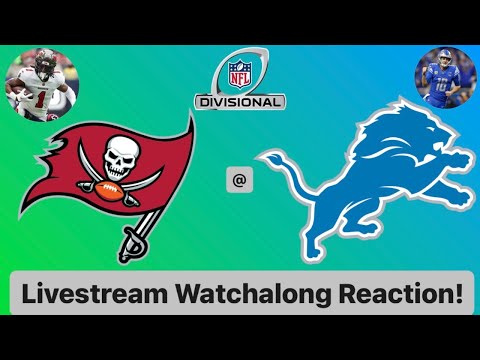 Tampa Bay Buccaneers @ Detroit Lions 2023-24 NFL Divisional Sunday Livestream Watchalong Reaction