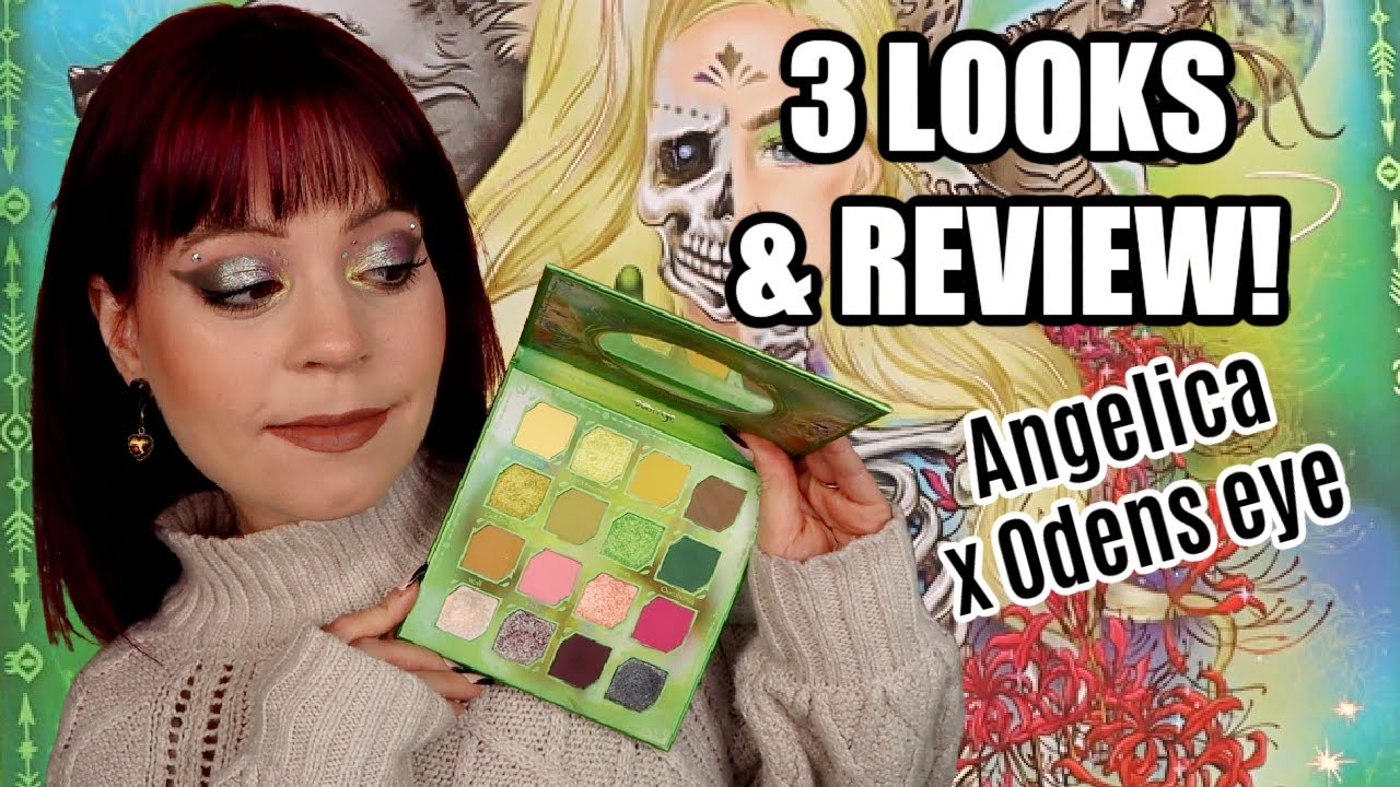 Odens Eye X Angelica! Hela palette, 3 Looks and review - YouTube