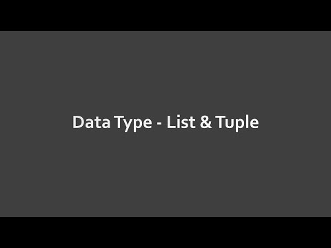 【廣東話】【Python基礎語法】2. Data Type - List & Tuple